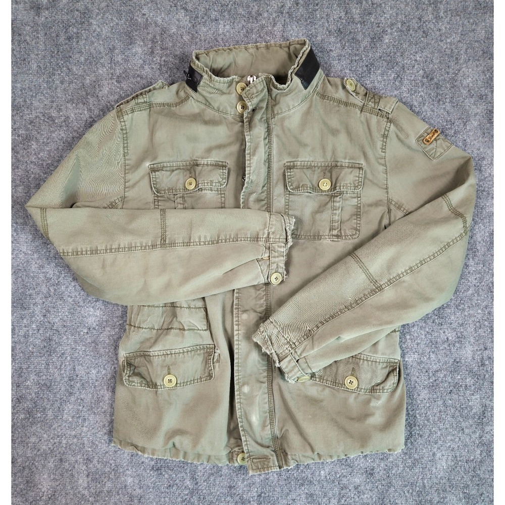 Brandit Field Jacket Mens Medium Green M65 Style Military Utility Cotton Coat